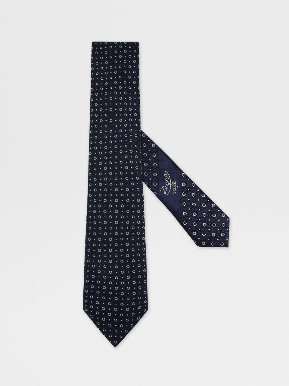 Dark Blue 100fili Silk Tie